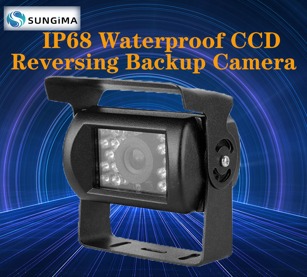 Car Rear View Backup Camera IR Night Vision IP68 Waterproof CCD 12-24V Vehicle Reverse Camera For Vans Bus Truck
